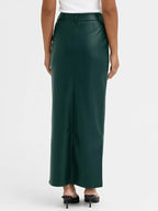 Donvan חצאית ארוכה דמוי עור